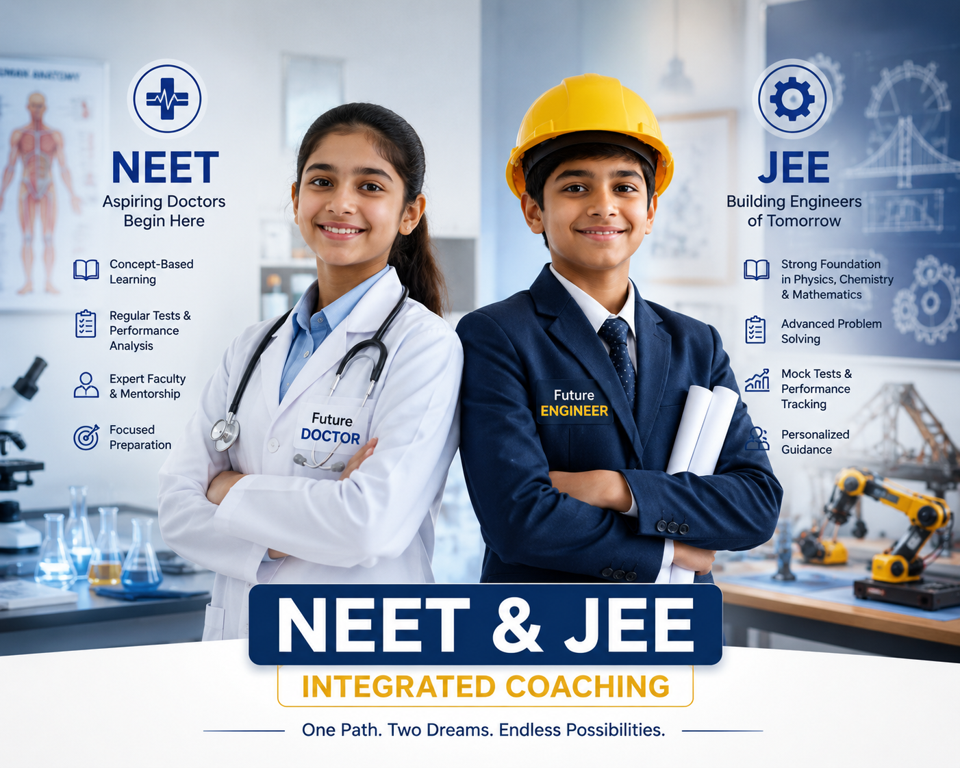 NEET and JEE integrated coaching