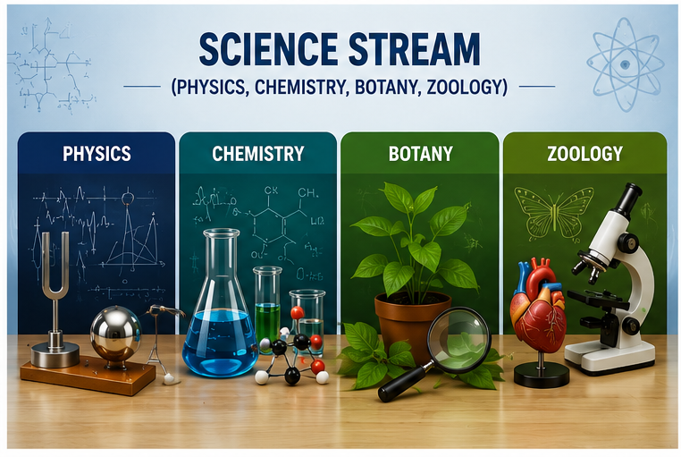 Biology stream — Physics Chemistry Botany Zoology